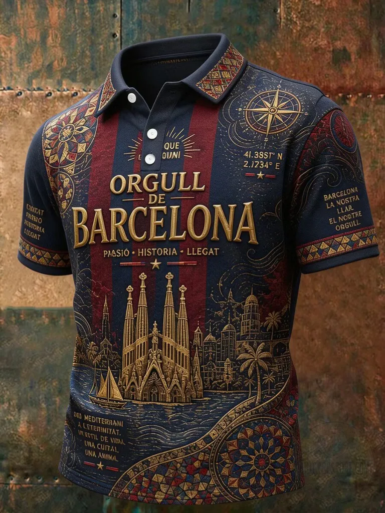 FC Barcelona Orgull de Barcelona Cityscape Polo Shirt