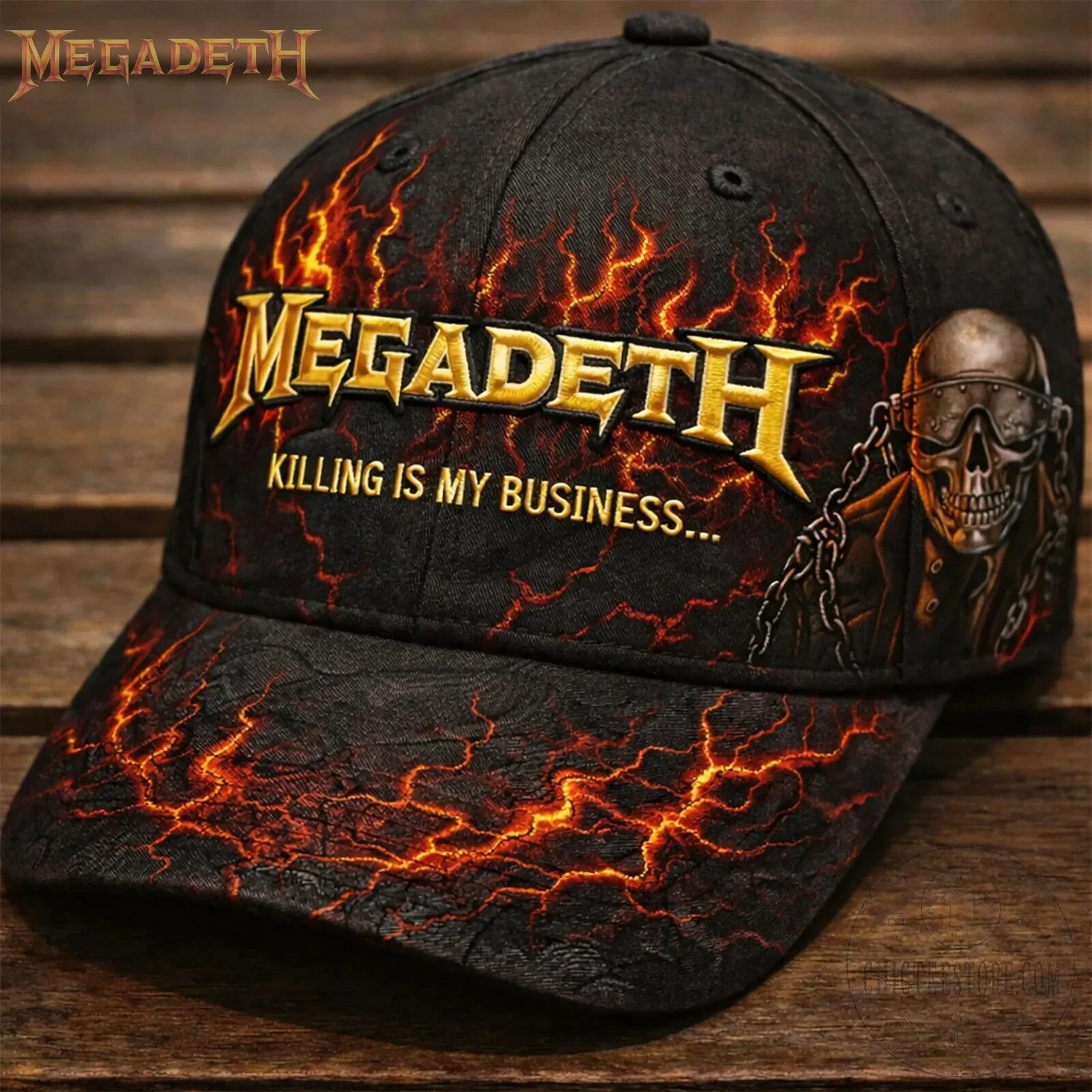 Megadeth Killing Is My Business And Business Is Good Album Art Cap Hat 5 Megadeth Killing Is My Business And Business Is Good Album Art Cap Hat
