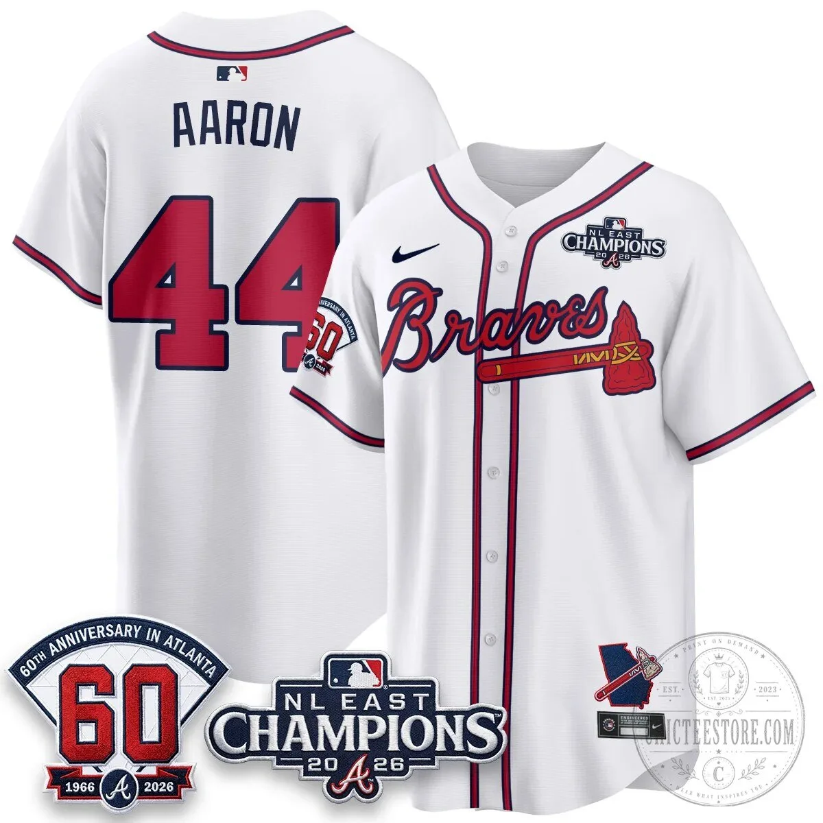 Atlanta Braves 2026 NL East Champions Jersey for Ronald Acuna Jr. 65 Atlanta Braves 2026 NL East Champions Jersey for Ronald Acuna Jr.