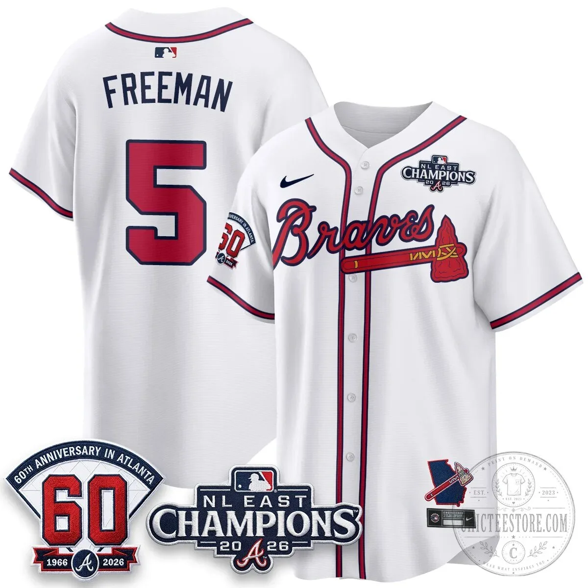Atlanta Braves 2026 NL East Champions Jersey for Ronald Acuna Jr. 67 Atlanta Braves 2026 NL East Champions Jersey for Ronald Acuna Jr.