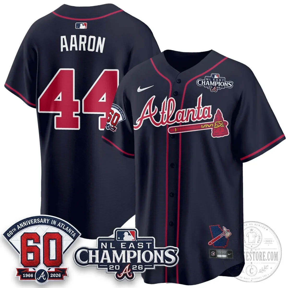 Atlanta Braves 2026 NL East Champions Jersey for Ronald Acuna Jr. 76 Atlanta Braves 2026 NL East Champions Jersey for Ronald Acuna Jr.
