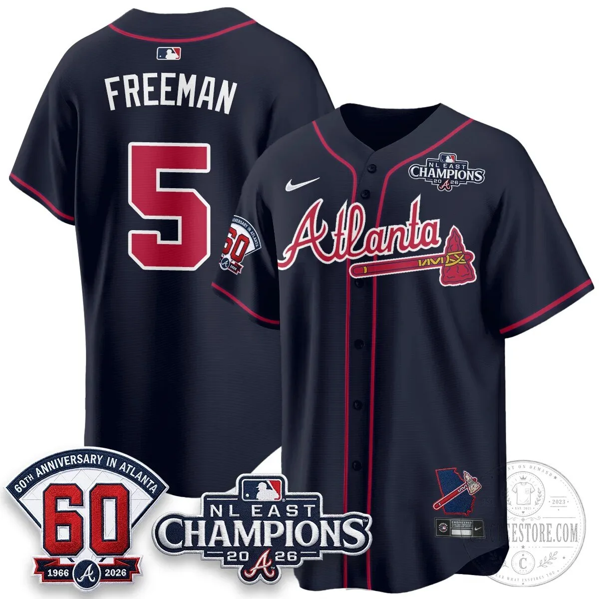 Atlanta Braves 2026 NL East Champions Jersey for Ronald Acuna Jr. 78 Atlanta Braves 2026 NL East Champions Jersey for Ronald Acuna Jr.