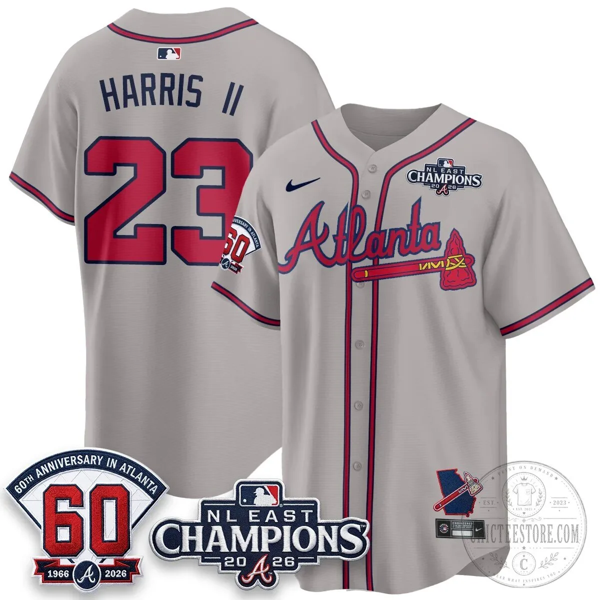Atlanta Braves 2026 NL East Champions Jersey for Ronald Acuna Jr. 97 Atlanta Braves 2026 NL East Champions Jersey for Ronald Acuna Jr.