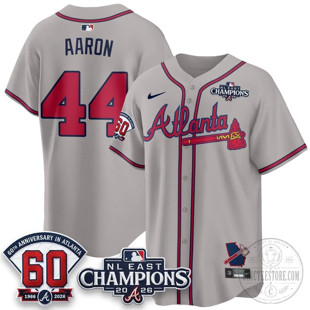 Atlanta Braves 2026 NL East Champions Jersey for Ronald Acuna Jr. 98 Atlanta Braves 2026 NL East Champions Jersey for Ronald Acuna Jr.