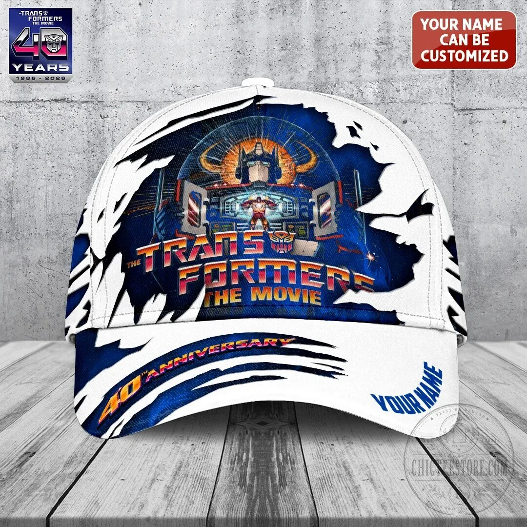 Transformers The Movie 40th Anniversary Personalized Baseball Cap Hat