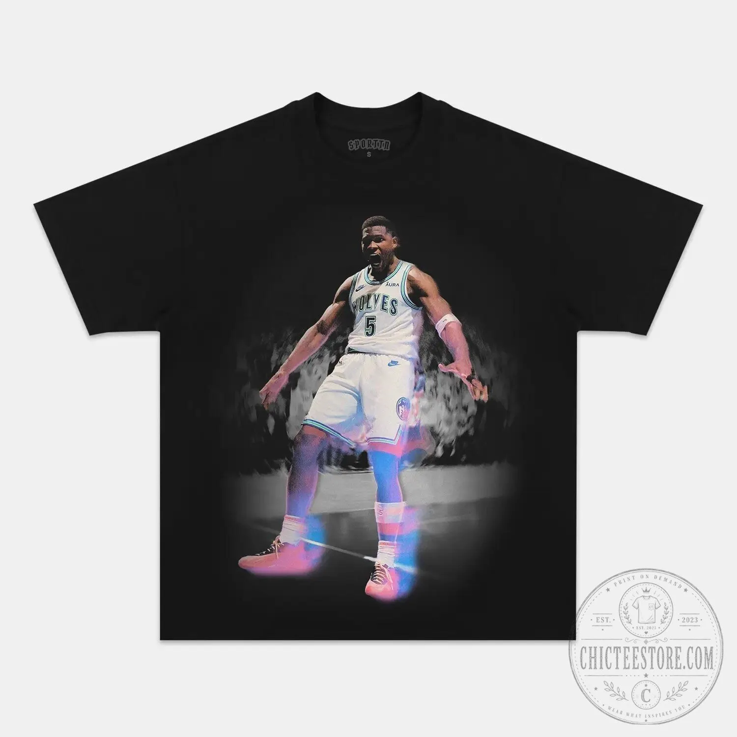 Anthony Edwards Minnesota Timberwolves Basketball Player Vintage T-Shirt