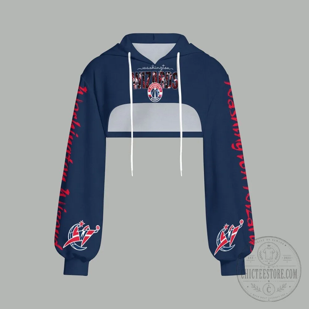Washington Wizards Women's Cropped Hoodie
