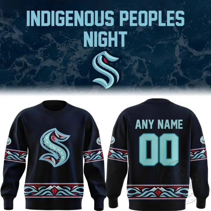 Seattle Kraken Indigenous Peoples Night Custom Sweatshirt