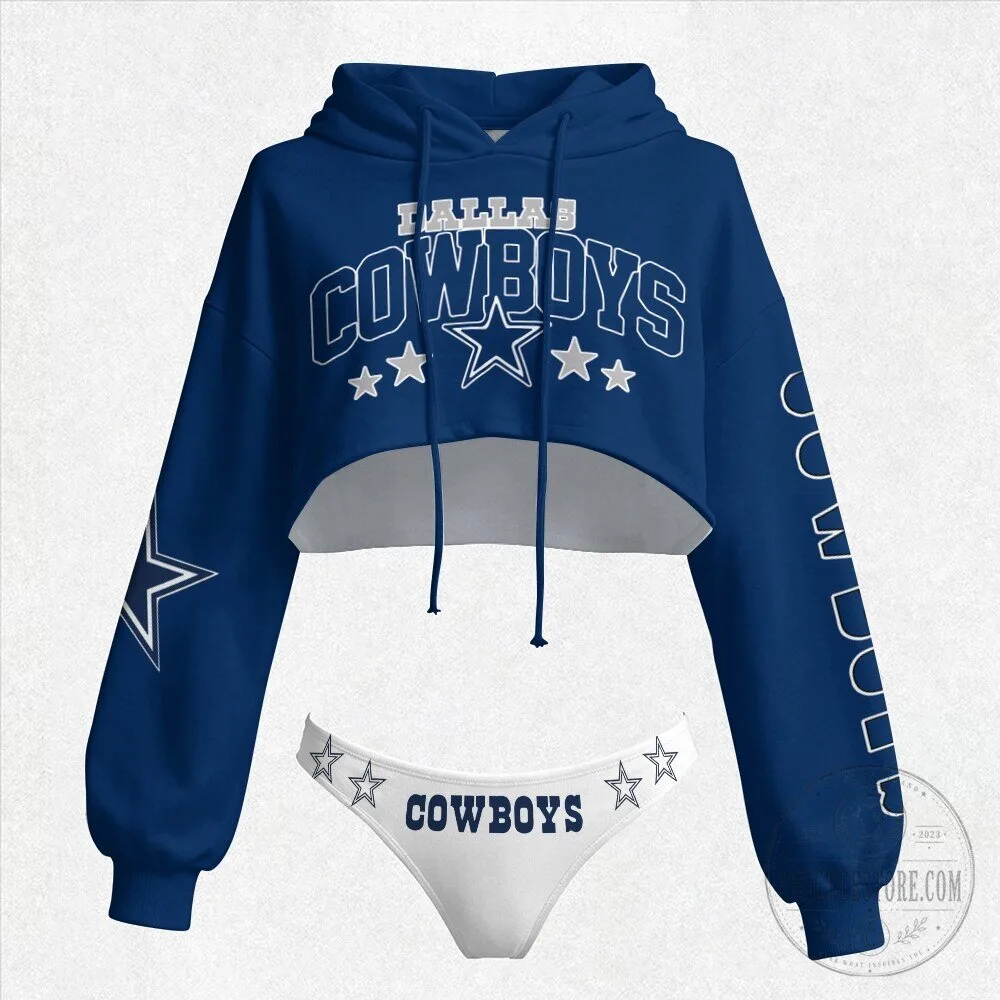 Dallas Cowboys Women's Cropped Hoodie