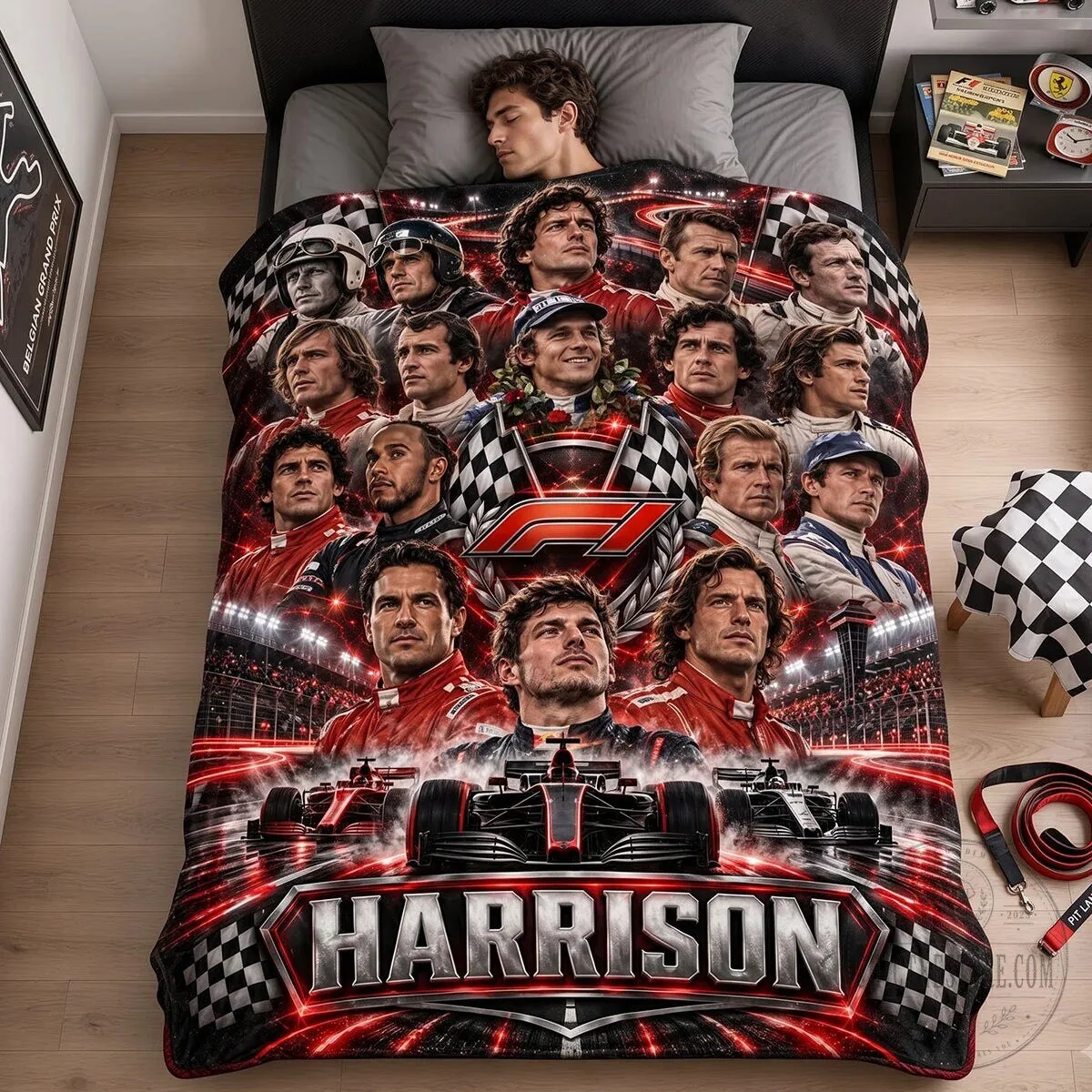 Formula 1 Racing Legends Personalized Blanket