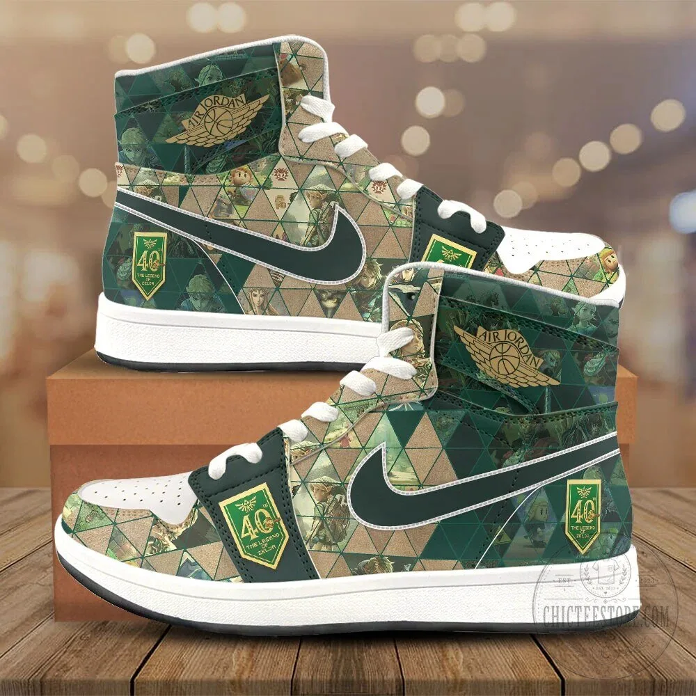 The Legend of Zelda 40th Anniversary High Top Sneakers