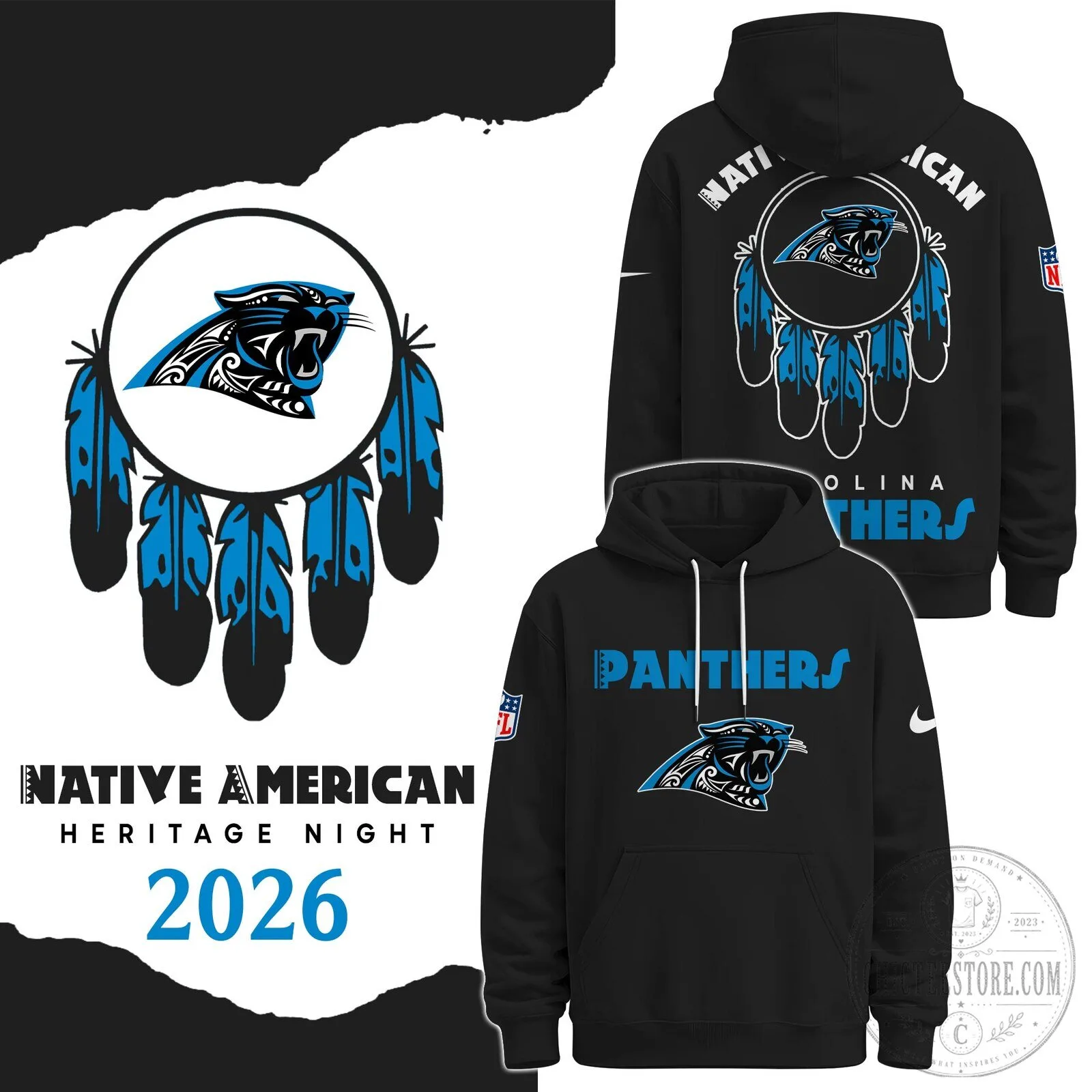 Carolina Panthers Native American Heritage Night 2026 Hoodie