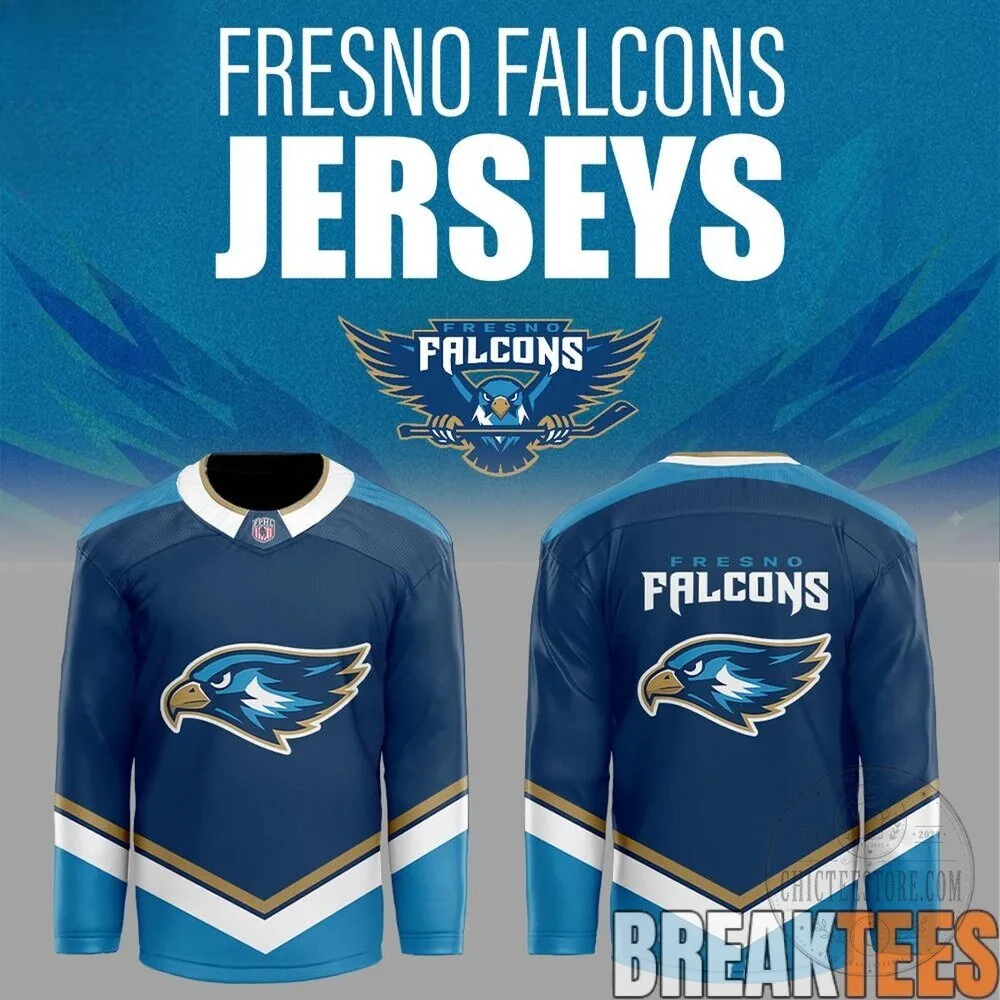 Fresno Falcons Custom Retro Logo Ice Hockey Jersey