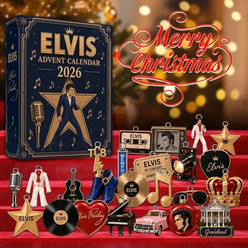 Elvis Presley 2026 Christmas Advent Calendar with Ornaments