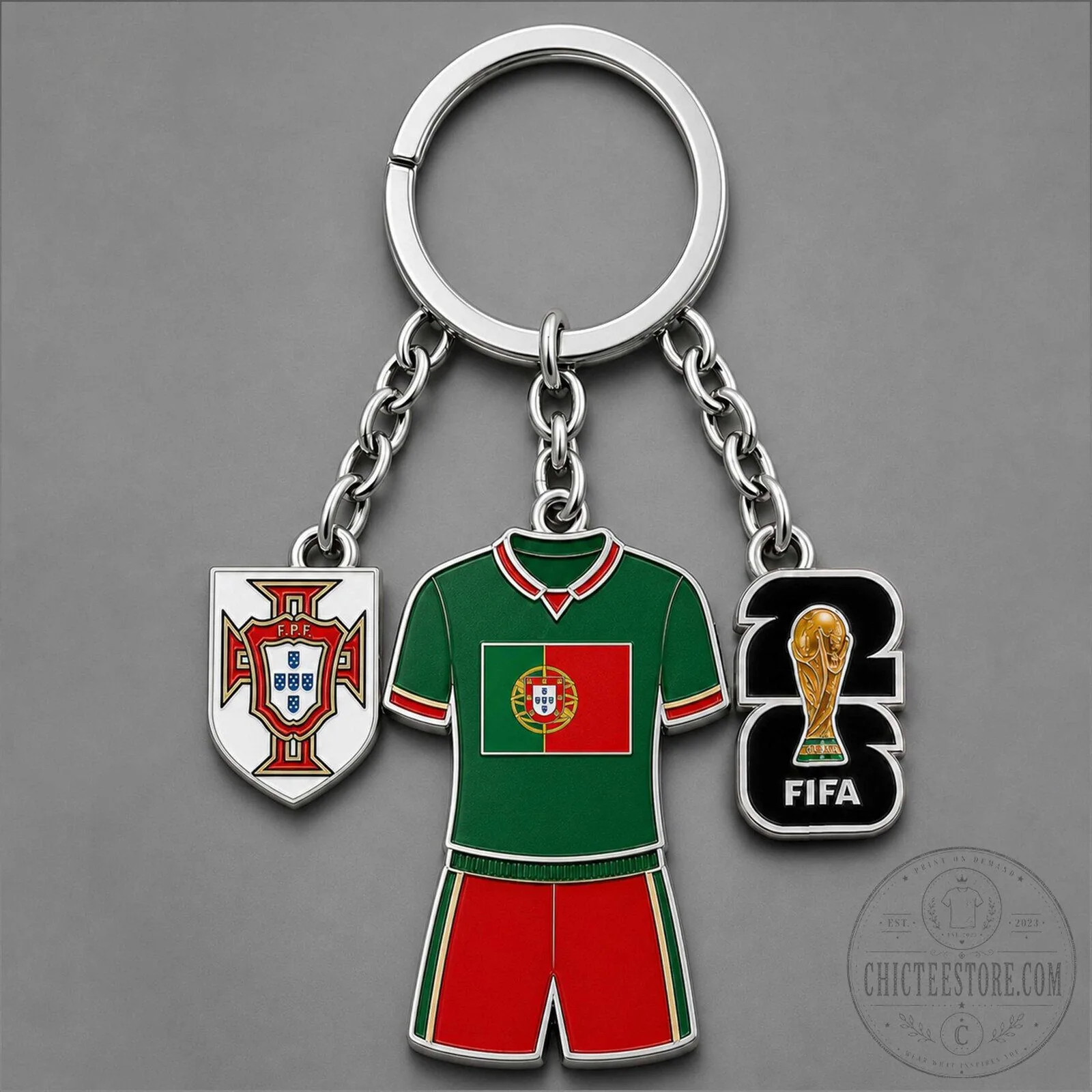 Portugal National Football Team World Cup 2026 Soccer Kit Keychain