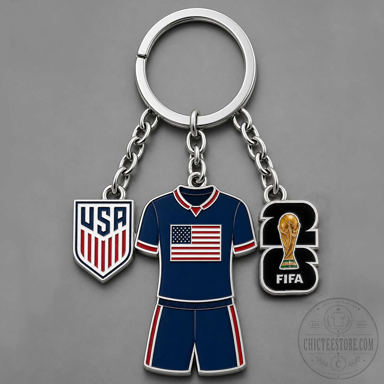 United States World Cup 2026 Soccer Team Kit Keychain