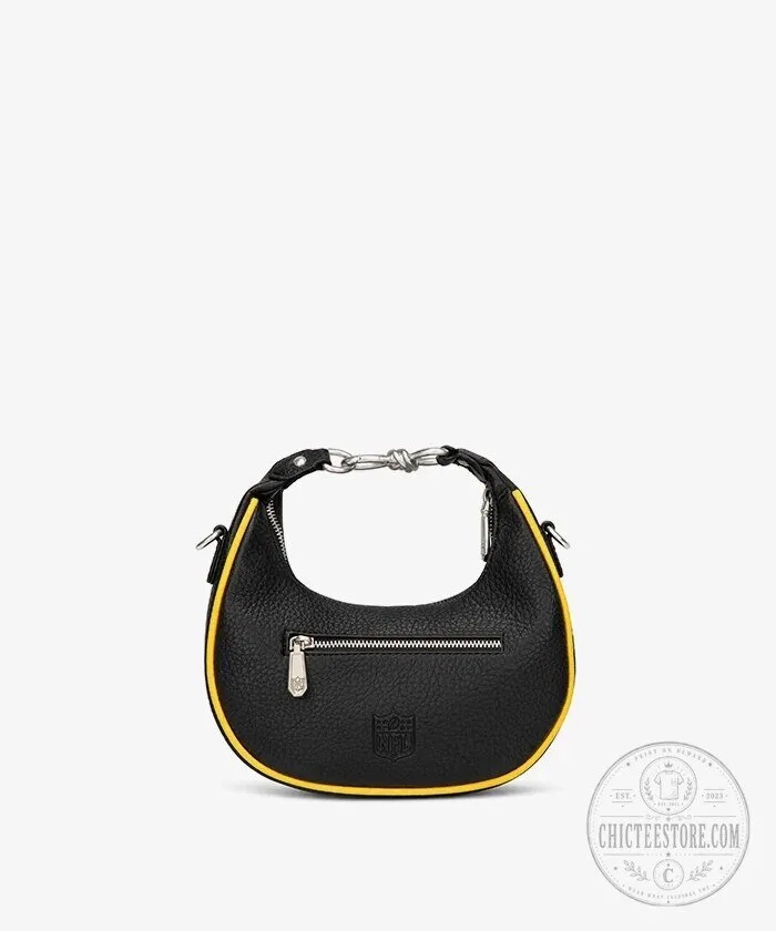 Pittsburgh Steelers Black and Gold Western Style Crossbody Bag 17 Pittsburgh Steelers Black and Gold Western Style Crossbody Bag