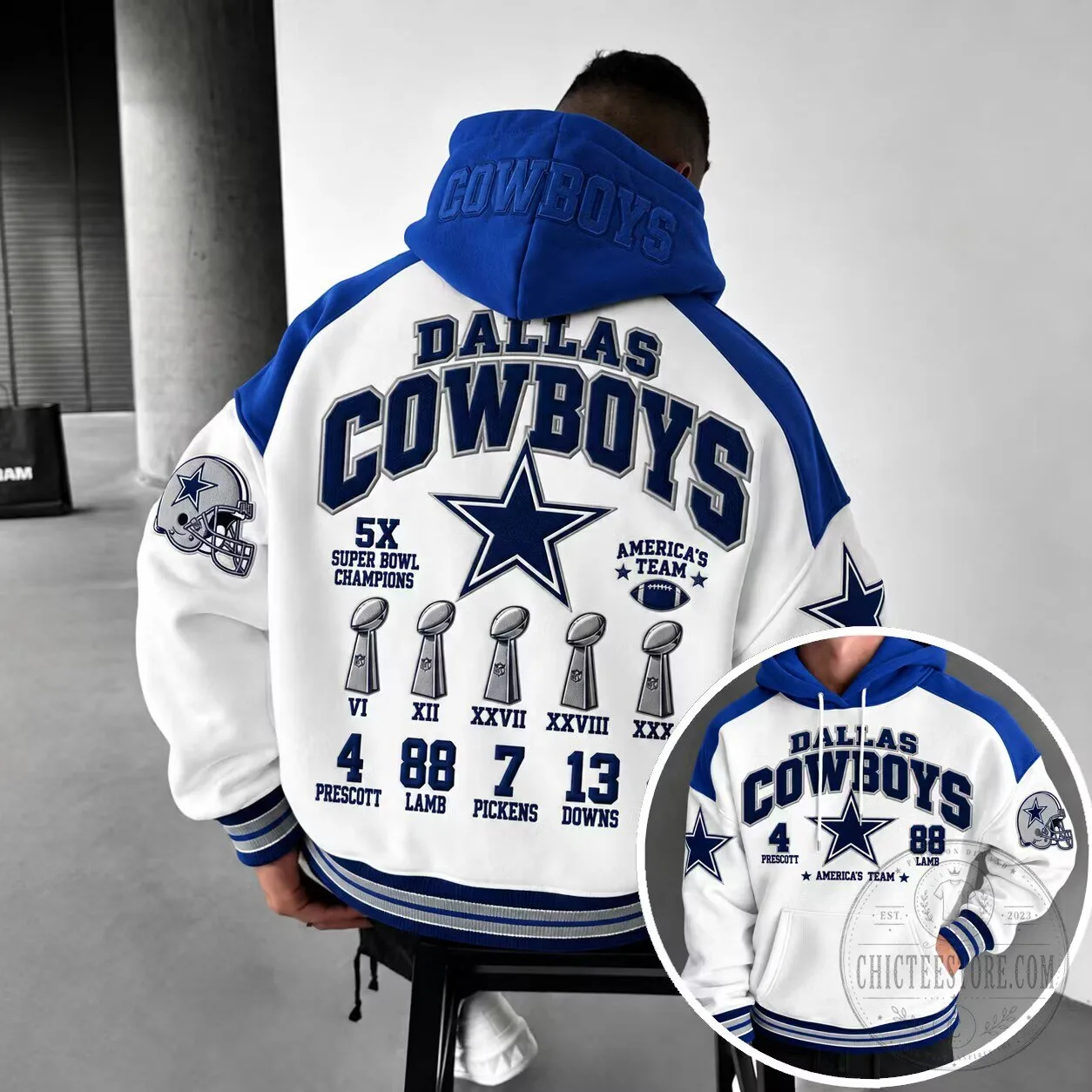 Dallas Cowboys Super Bowl Champions Varsity Hoodie