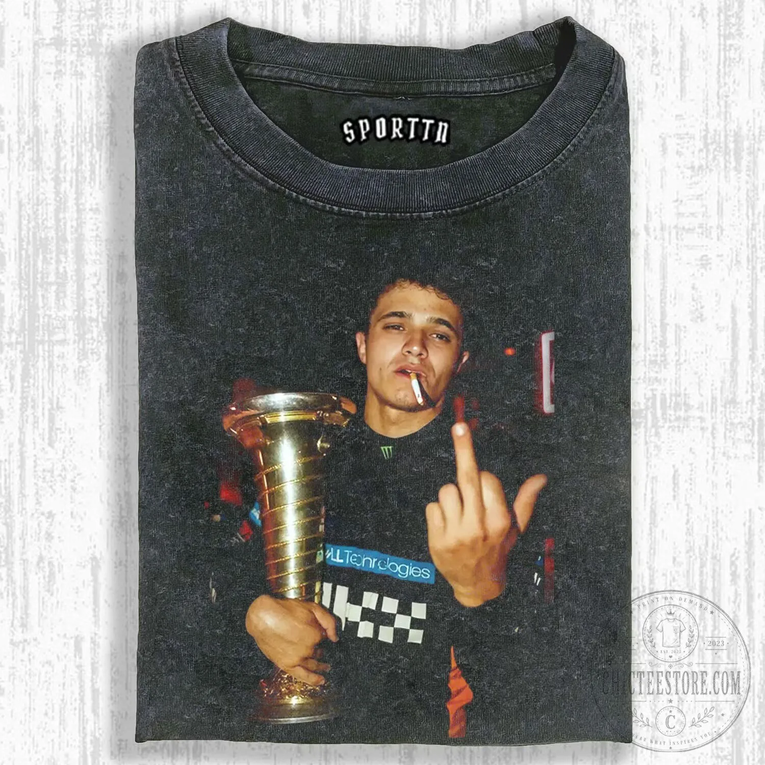Formula 1 Champion T-Shirt featuring Lando Norris Racing Design