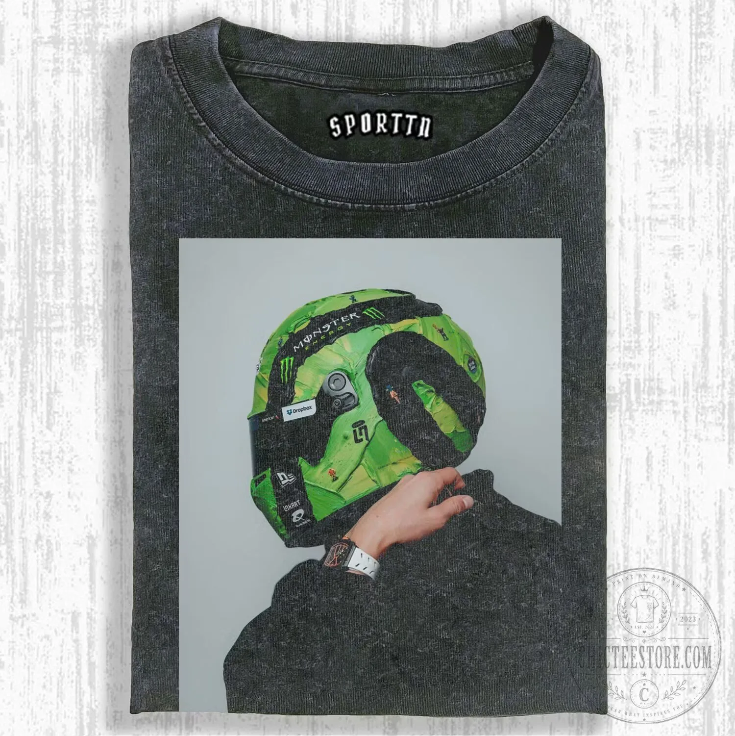 Lando Norris Formula 1 Racing Driver Helmet T-Shirt