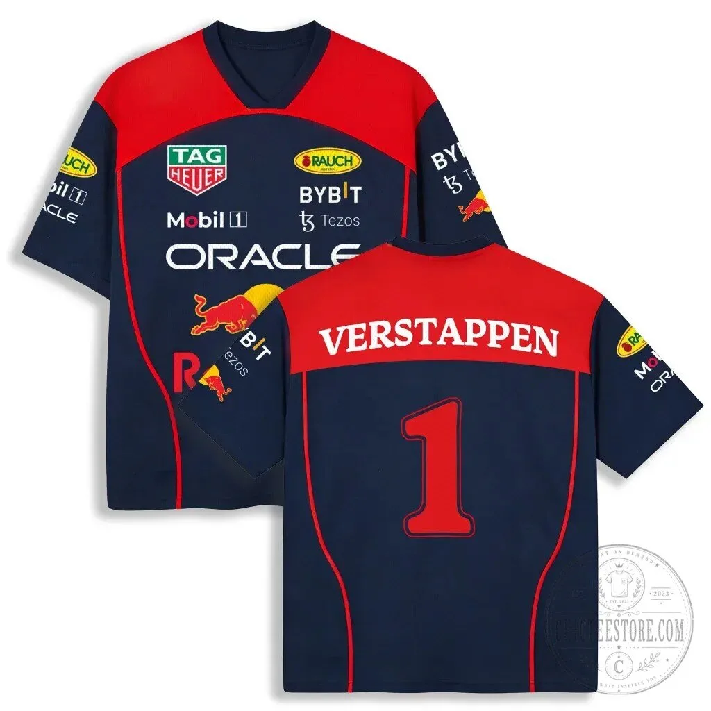 Replica Jersey of Red Bull Racing's Formula 1 Team featuring Max Verstappen