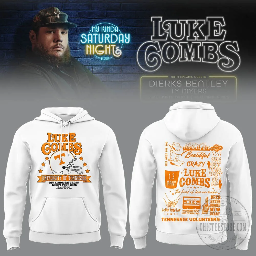 Hoodie for Luke Combs' My Kinda Saturday Night Tour at Neyland Stadium
