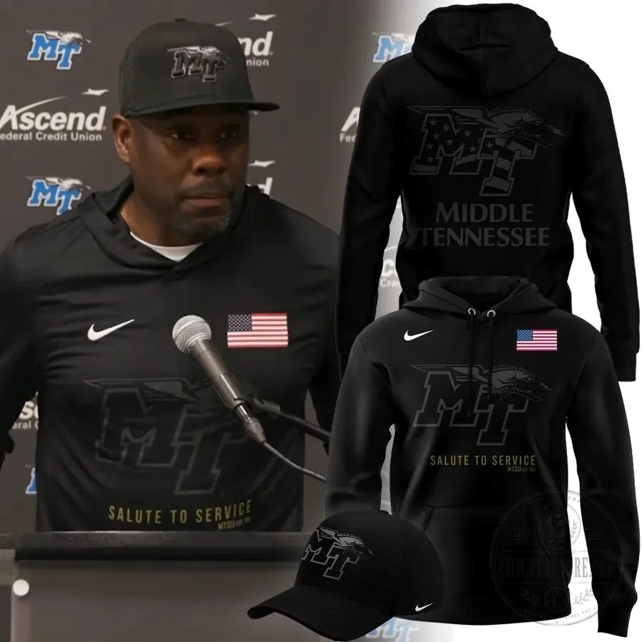 Limited Edition Middle Tennessee Football Salute to Service 2026 Shirt