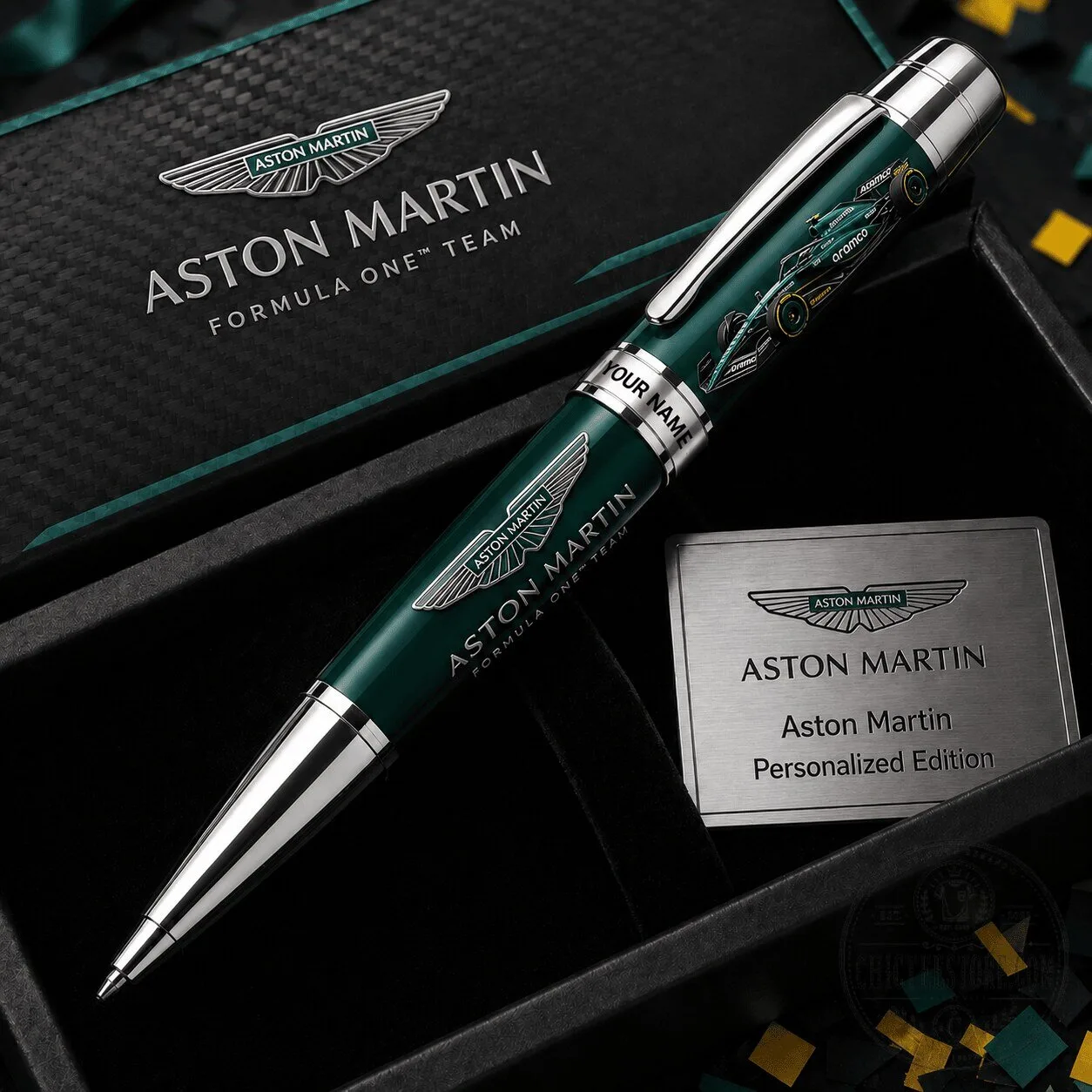 Aston Martin Formula One Team Personalized Ballpoint Pen Gift