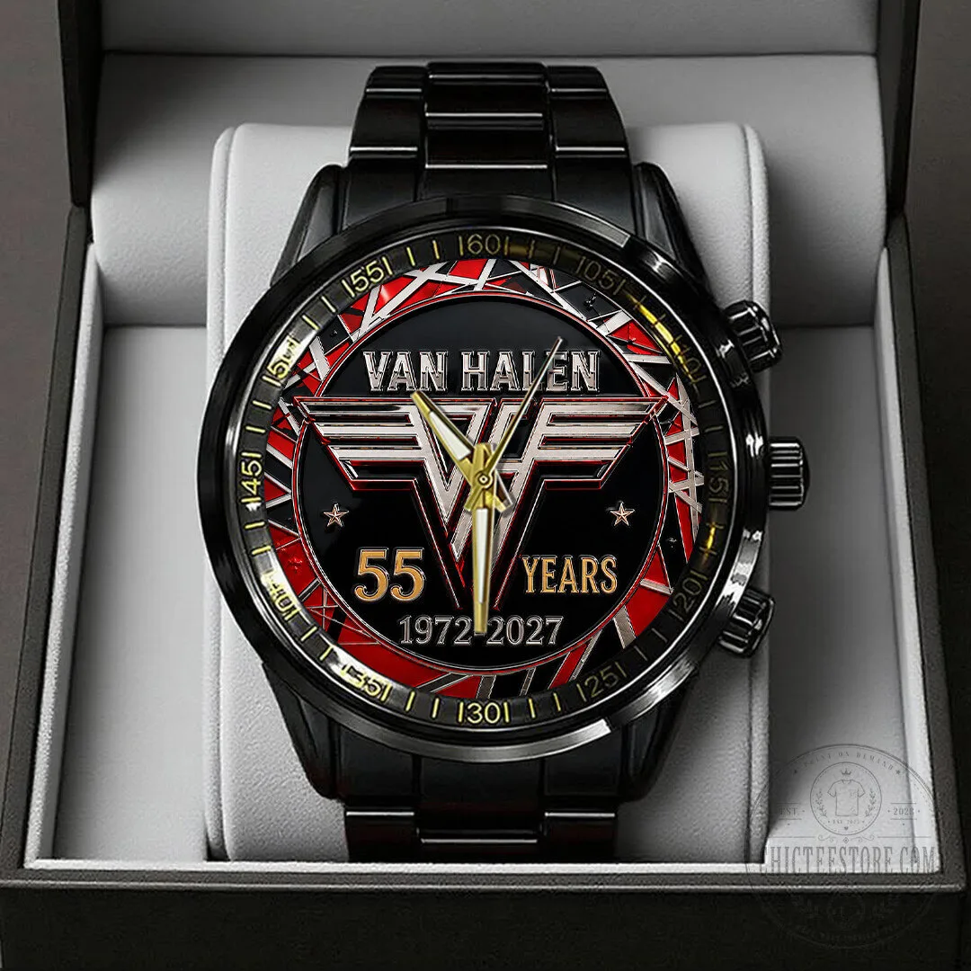 Van Halen 55th Anniversary Black Stainless Steel Timepiece
