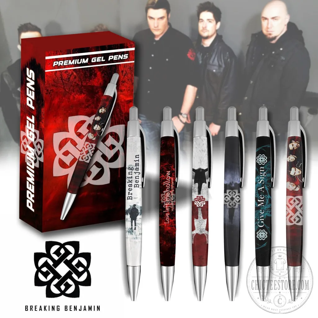 Breaking Benjamin Band Logo Premium Gel Pen Set Breaking Benjamin Band Logo Premium Gel Pen Set