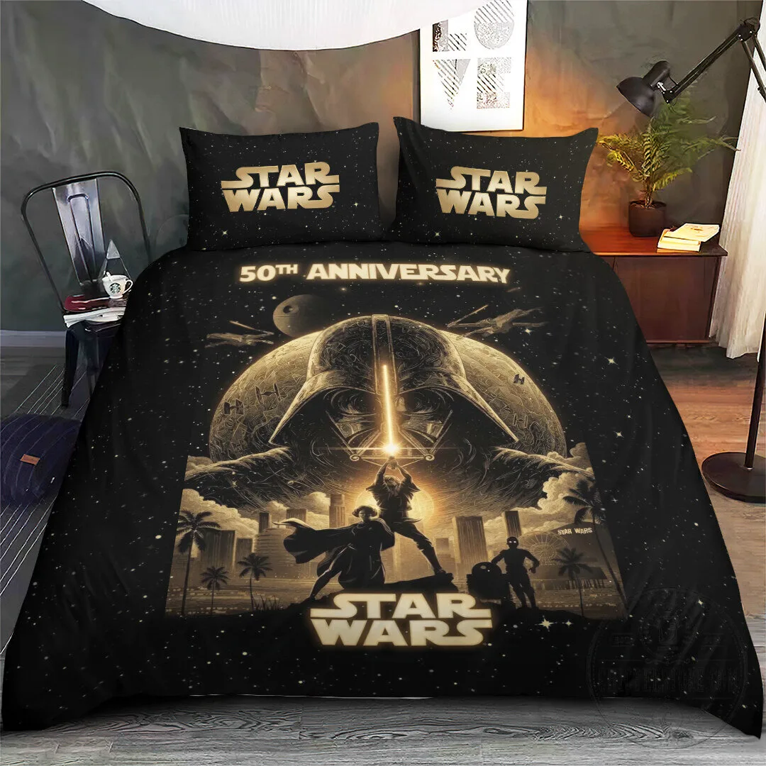 Star Wars 50th Anniversary Darth Vader and Luke Skywalker Bedding Set
