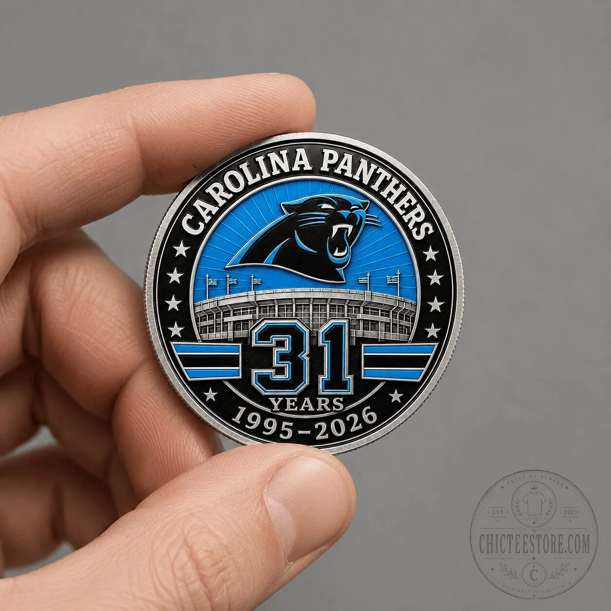 Carolina Panthers 31 Years Anniversary Commemorative Challenge Coin