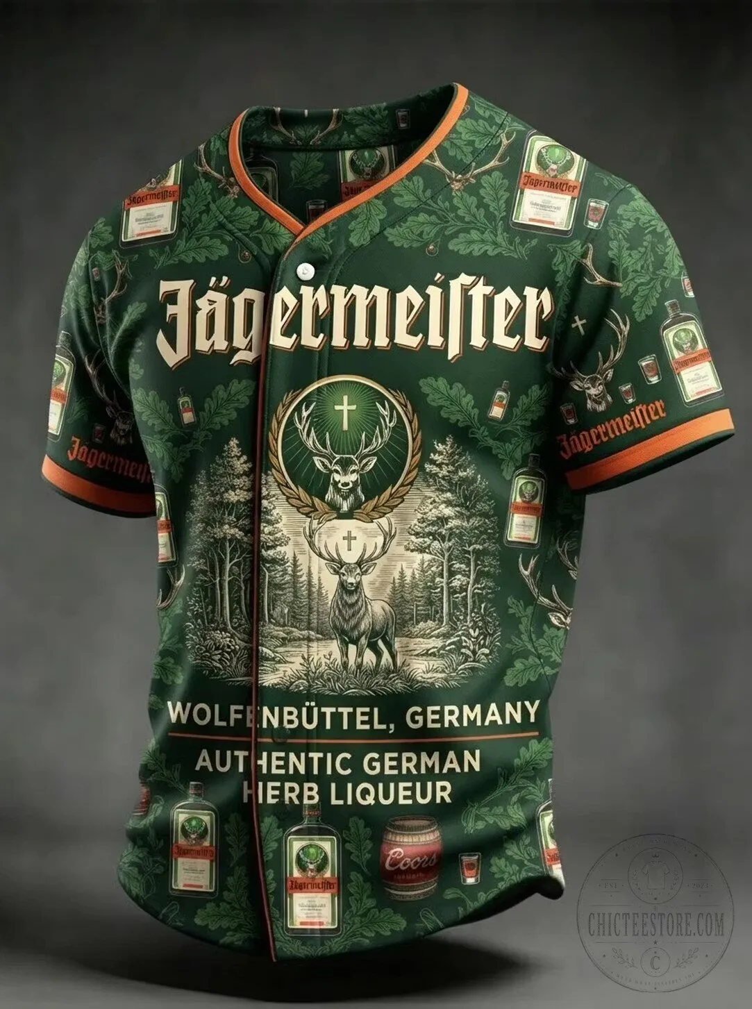 Jägermeister Wolfenbüttel German Herb Liqueur Baseball Jersey