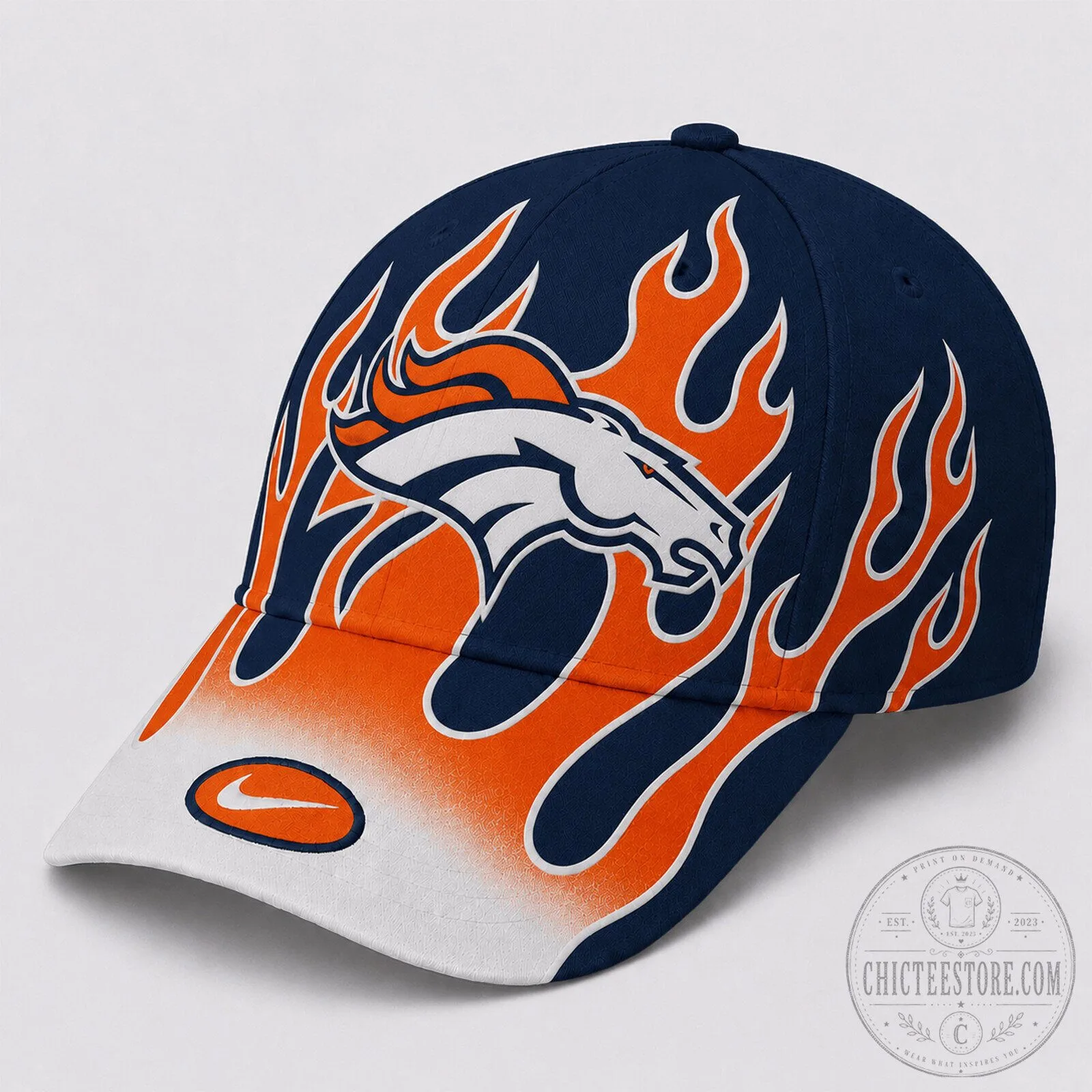 Denver Broncos Flame Spirit National Football League Baseball Cap Hat