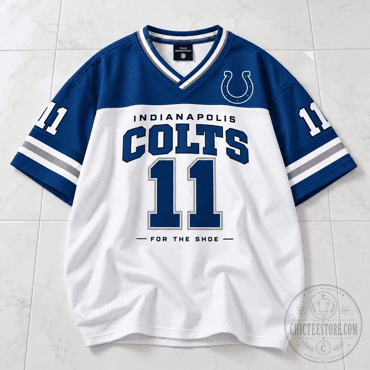 Indianapolis Colts Team Spirit Flame Set NFL Football Jersey