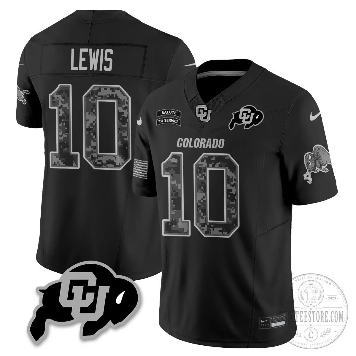 Colorado Buffaloes Salute To Service Football Jersey