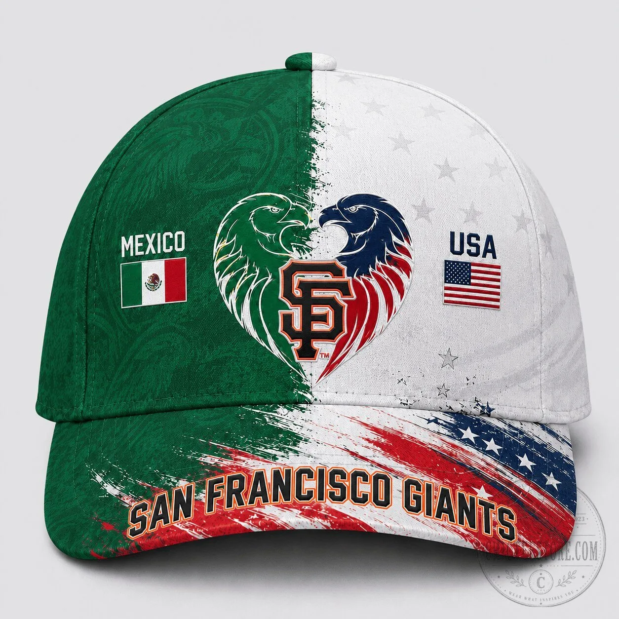 Mexico Versus USA San Francisco Giants Baseball Fan Cap Hat