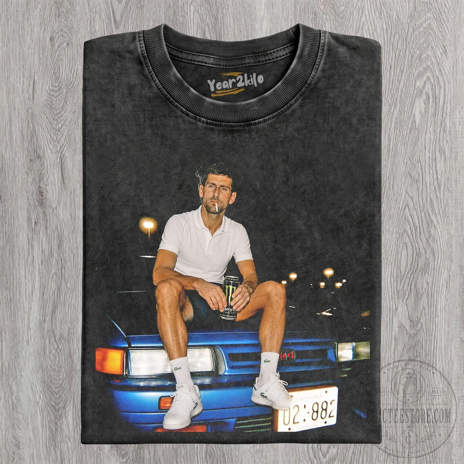 Novak Djokovic Tennis Legend Graphic Design T-Shirt