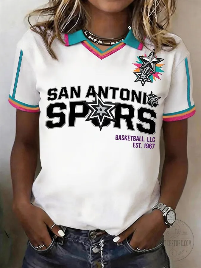 San Antonio Spurs Basketball Fan Shirt for Women