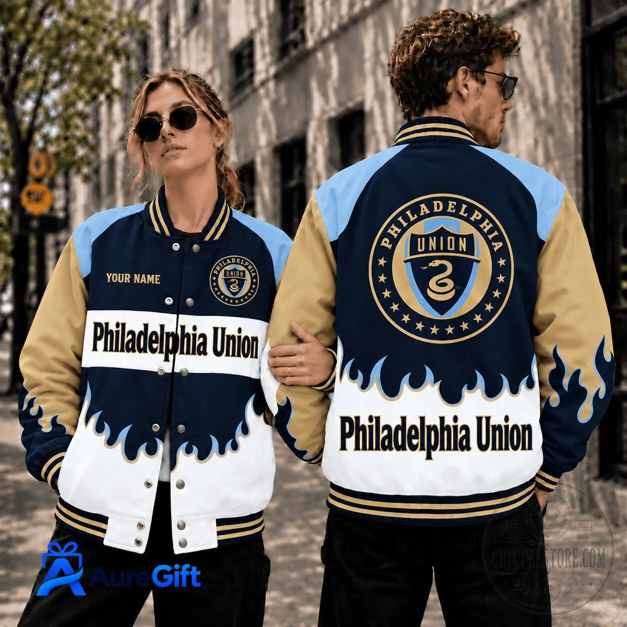 Philadelphia Union Major League Soccer Personalized Baseball Jacket
