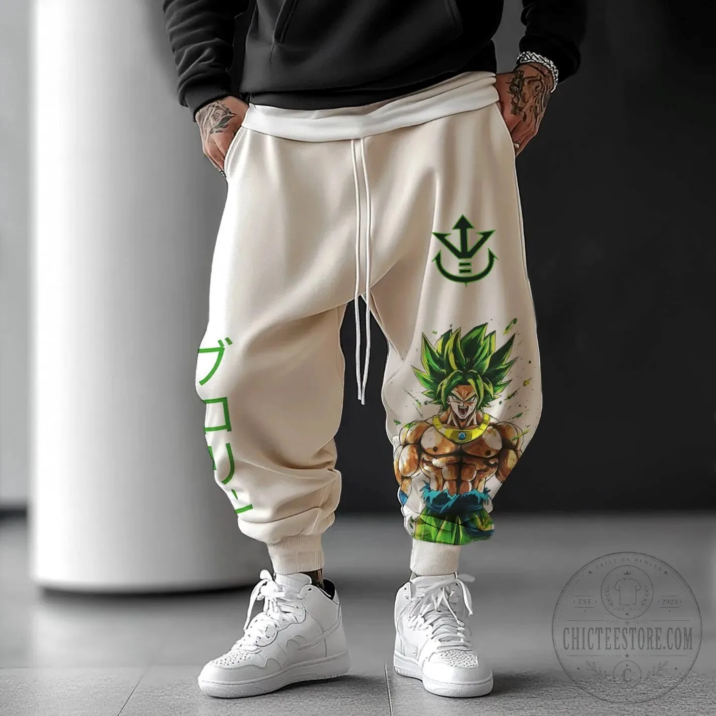 Dragon Ball Z Broly Super Saiyan Legendary Anime Character Harem Pants