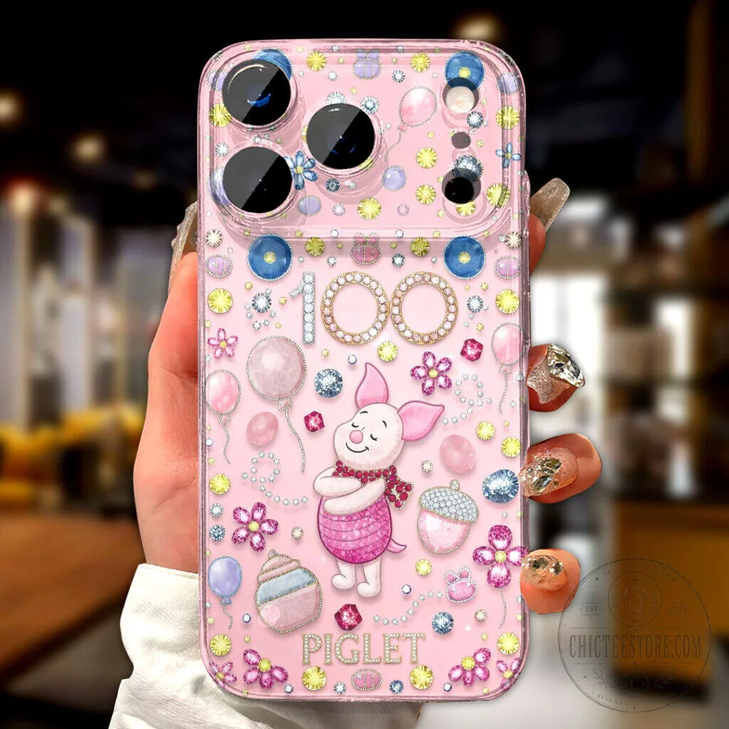 Winnie the Pooh Piglet 100th Anniversary Clear Phone Case