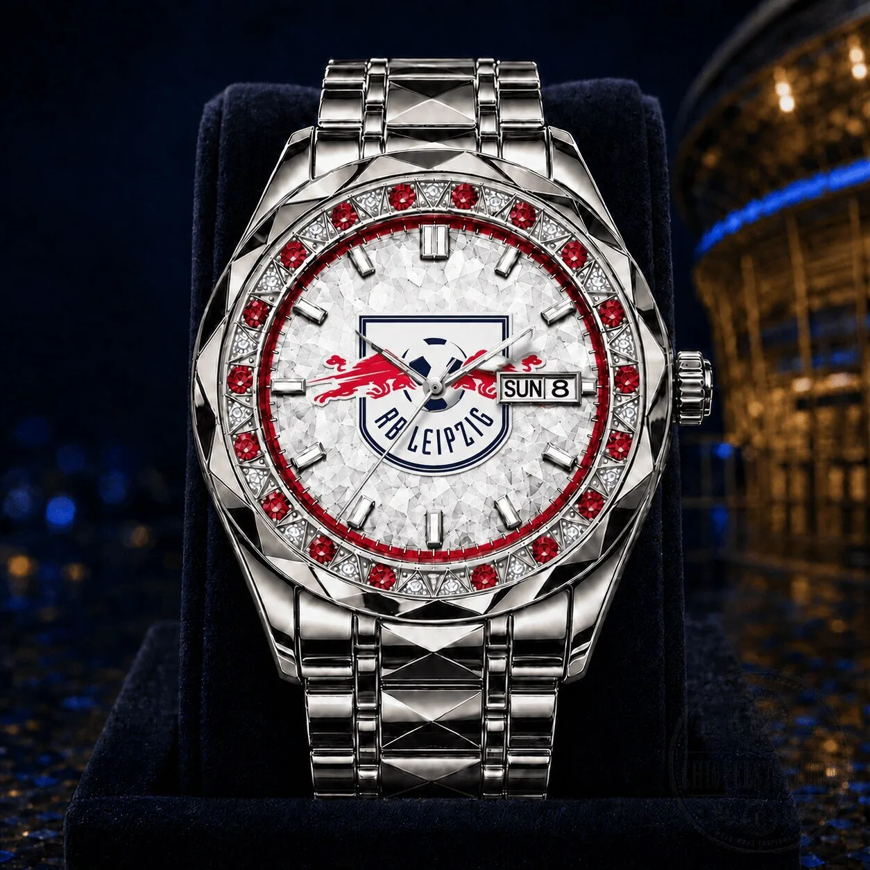 RB Leipzig Bundesliga Football Club Men's Luxury Stainless Steel Wrist Watch
