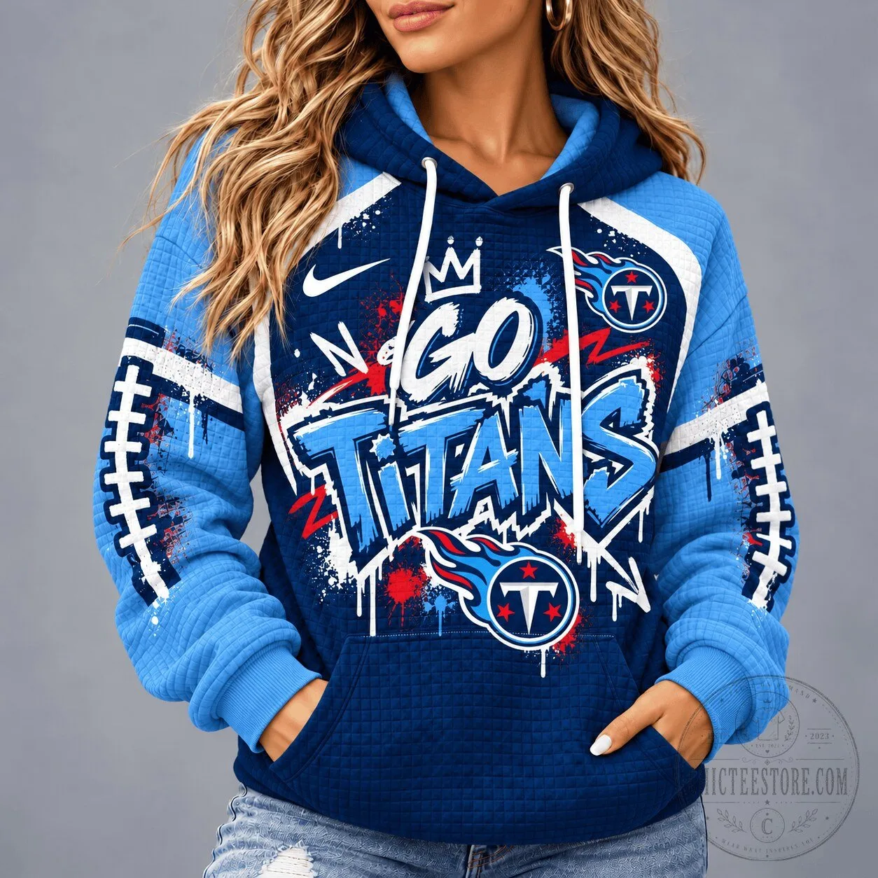 Tennessee Titans National Football League Graffiti Game Day Hoodie