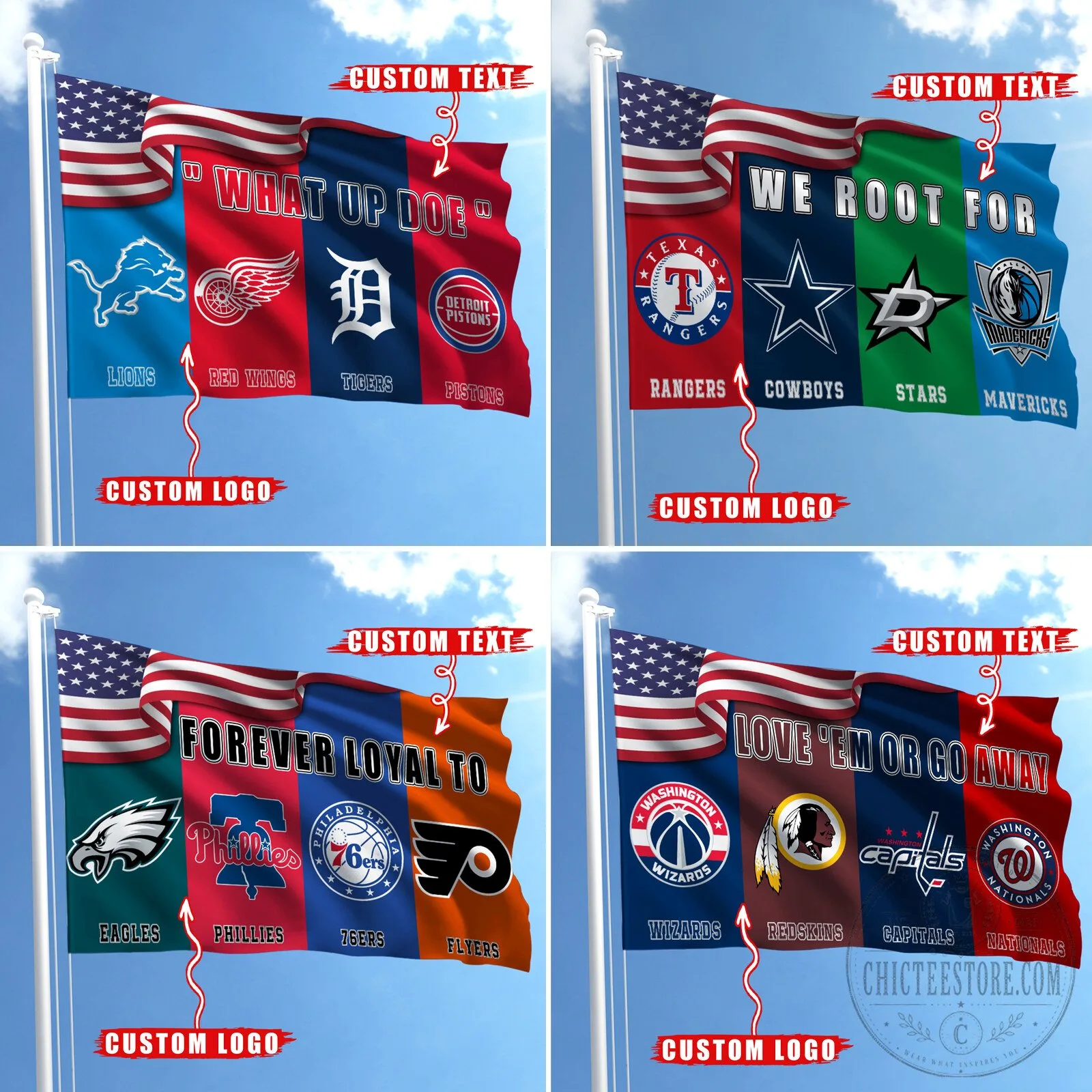 HM1 Customize any logo you want on the Flag-Custom Flag with Your Favorite