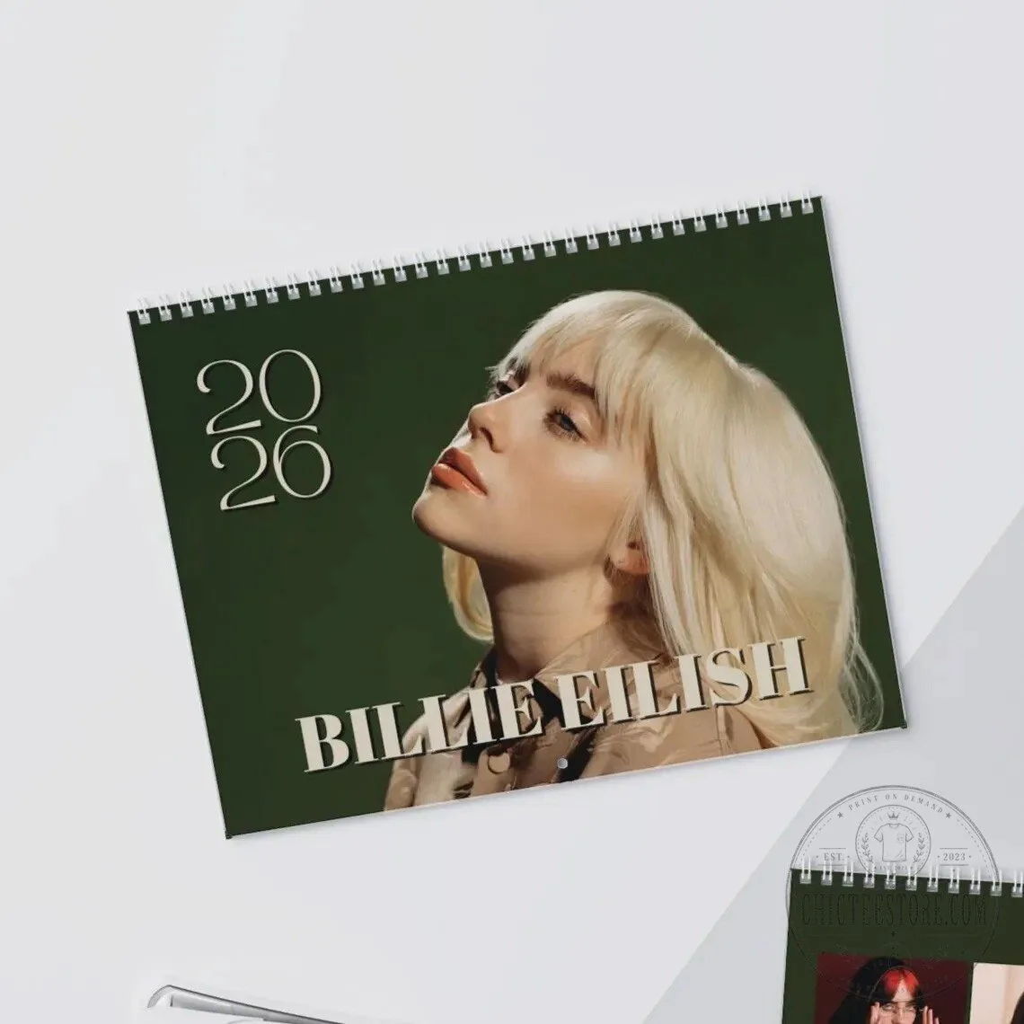 Billie Eilish 2026 Wall Calendar, Music Fan Gift, New Year Planner