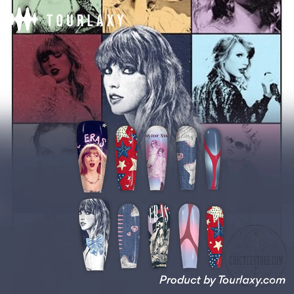 Taylor Swift Eras Tour Press-On Nails Set for Fans
