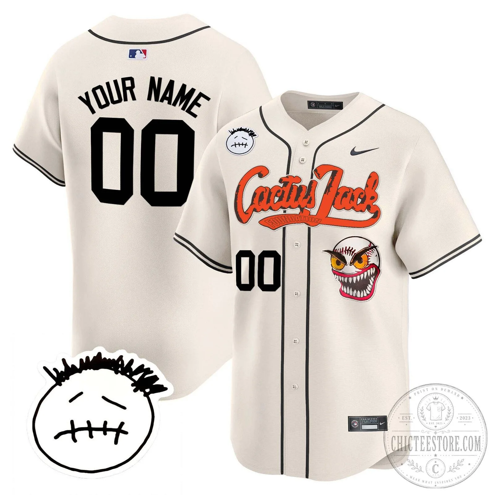 Houston Astros Cactus Jack Travis Scott Baseball Jersey
