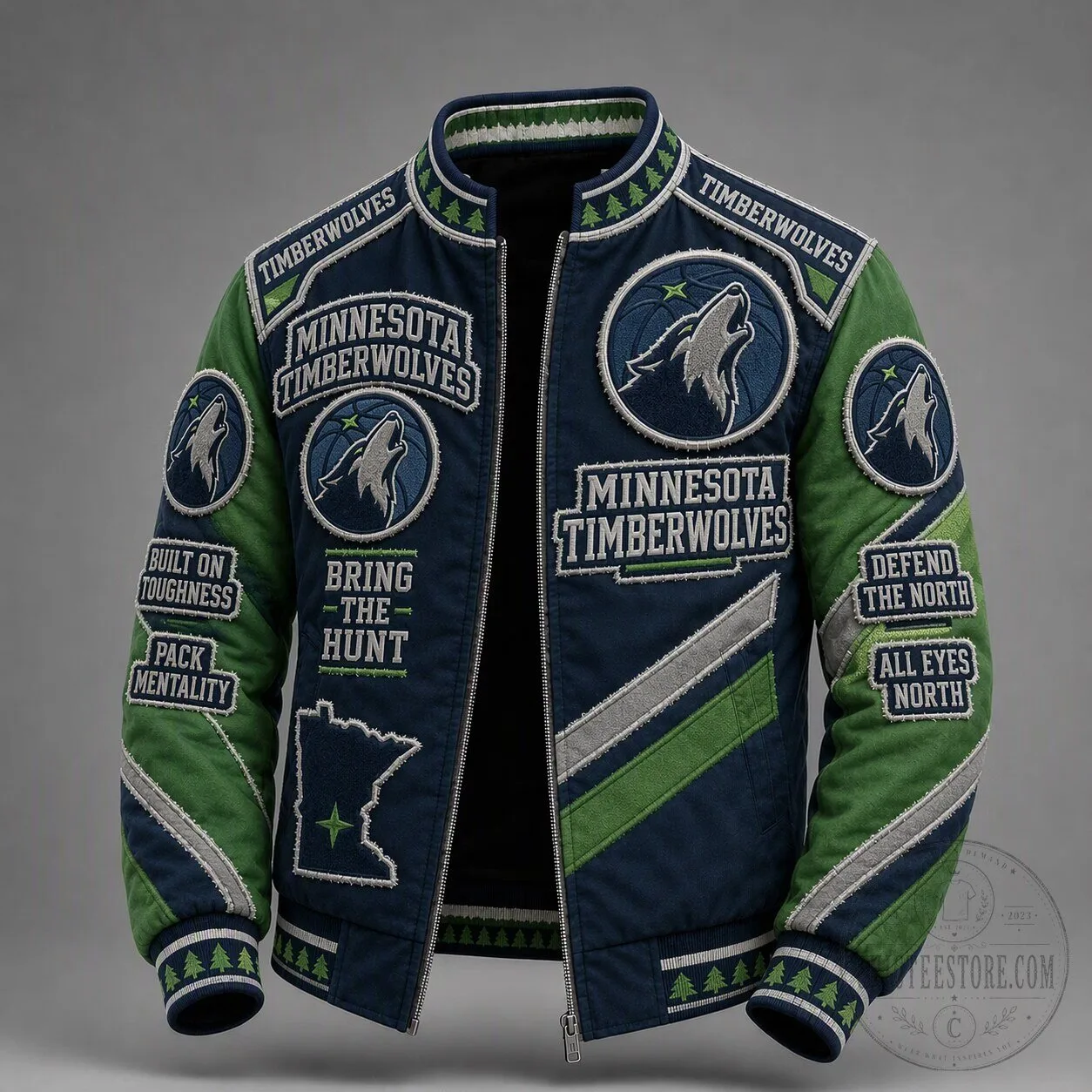 Minnesota Timberwolves NBA Basketball Team Bomber Jacket