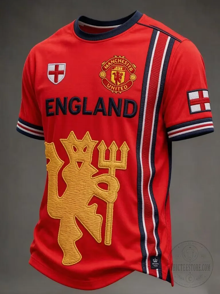 Manchester United England Football Club Red Devil Soccer Jersey